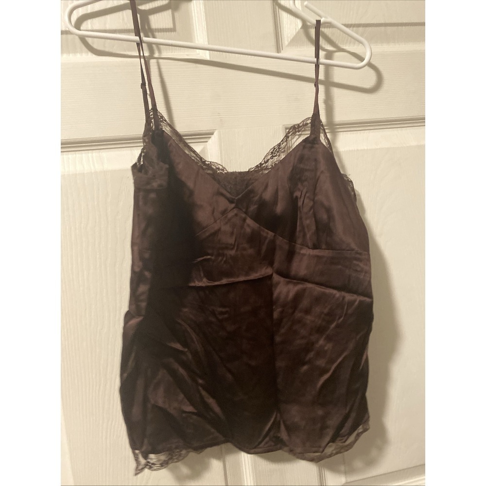 Y2K Context Lace Strap Brown Tank - Sz 12